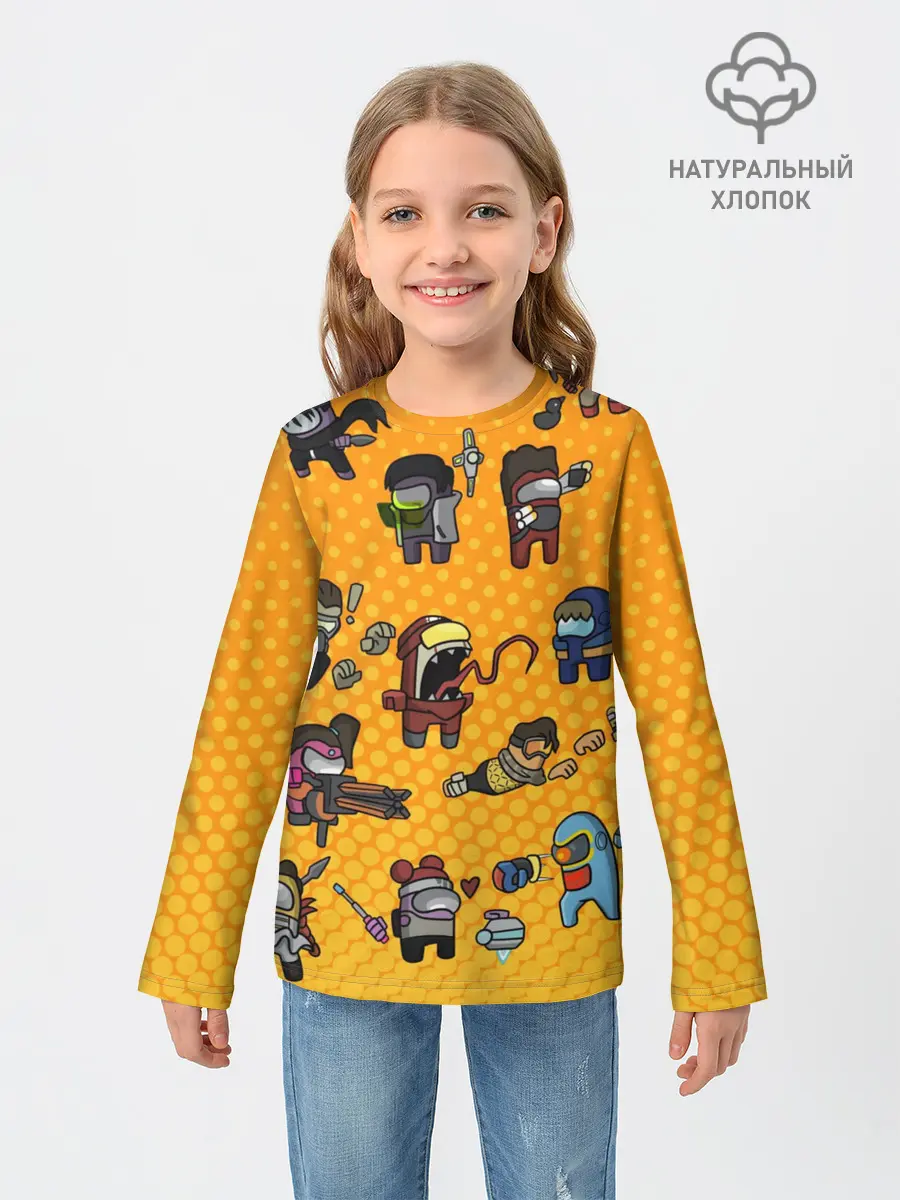 Детский лонгслив / Among Us