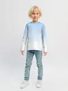 Детский лонгслив / Небесно-голубой градиент
