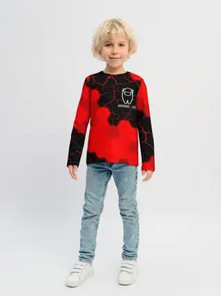 Детский лонгслив / AMONG US / АМОНГ АС