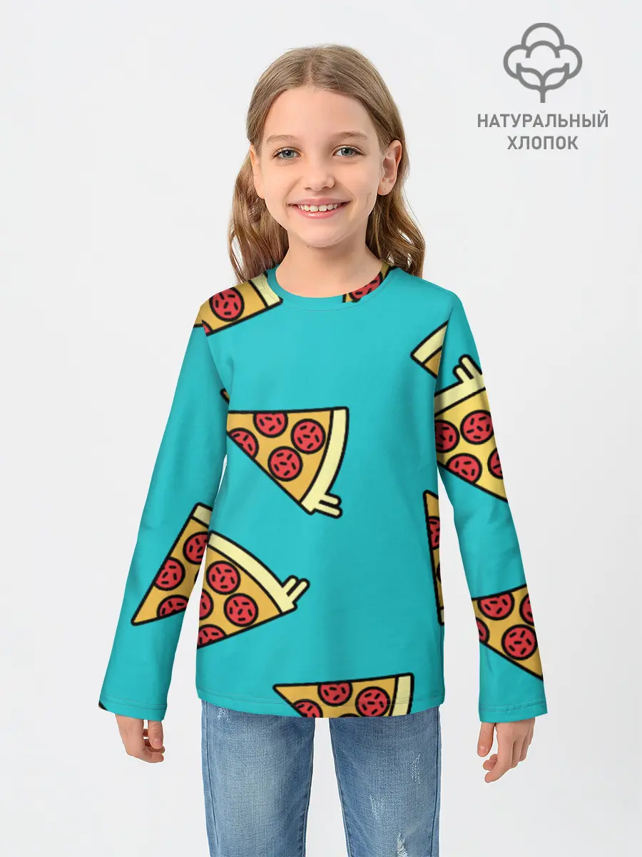 Детский лонгслив / пицца