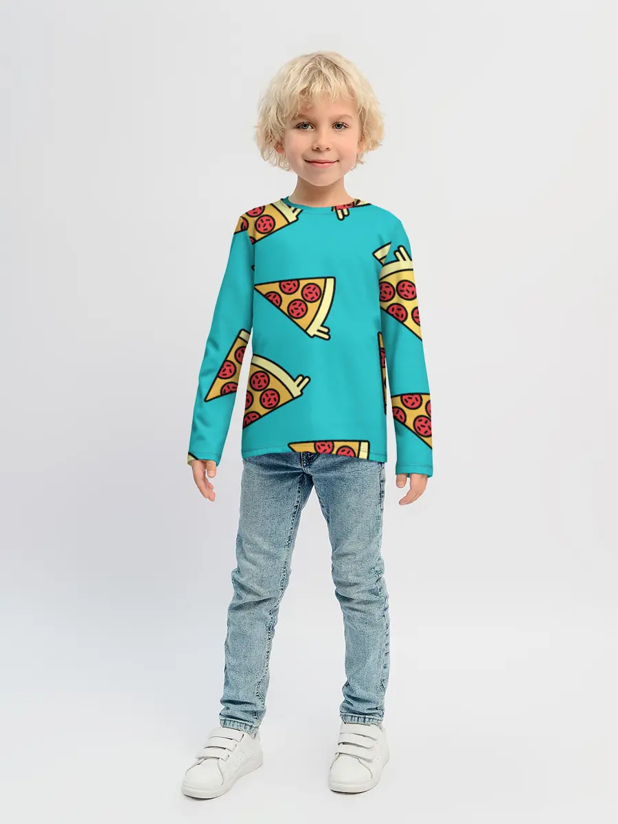 Детский лонгслив / пицца