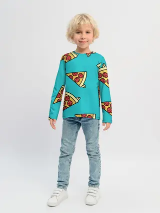 Детский лонгслив / пицца