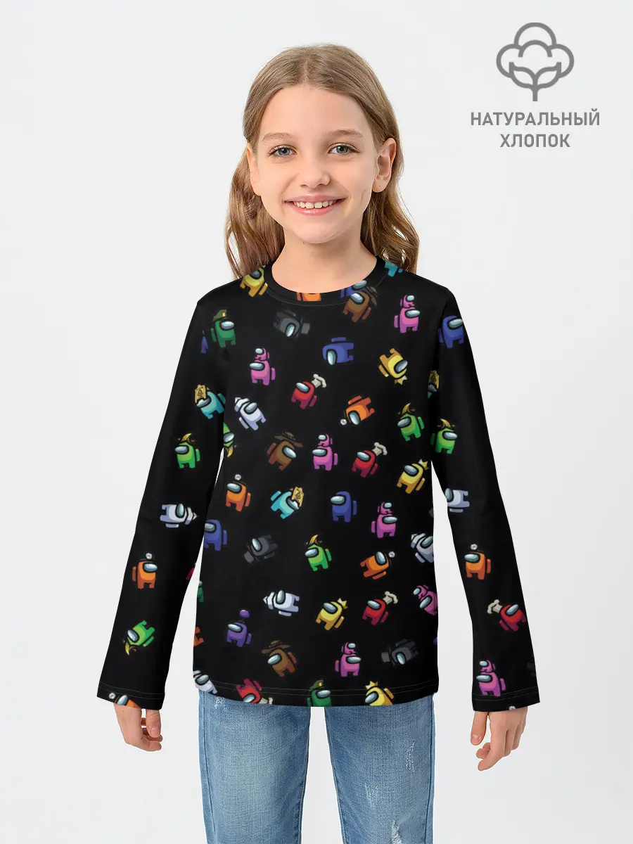 Детский лонгслив / Among Us