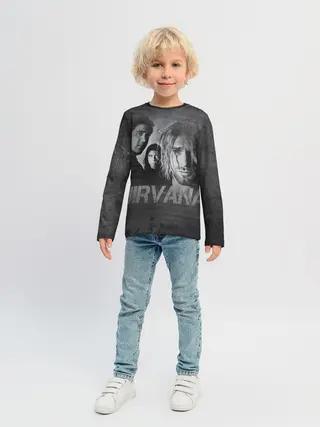 Детский лонгслив / Нирвана