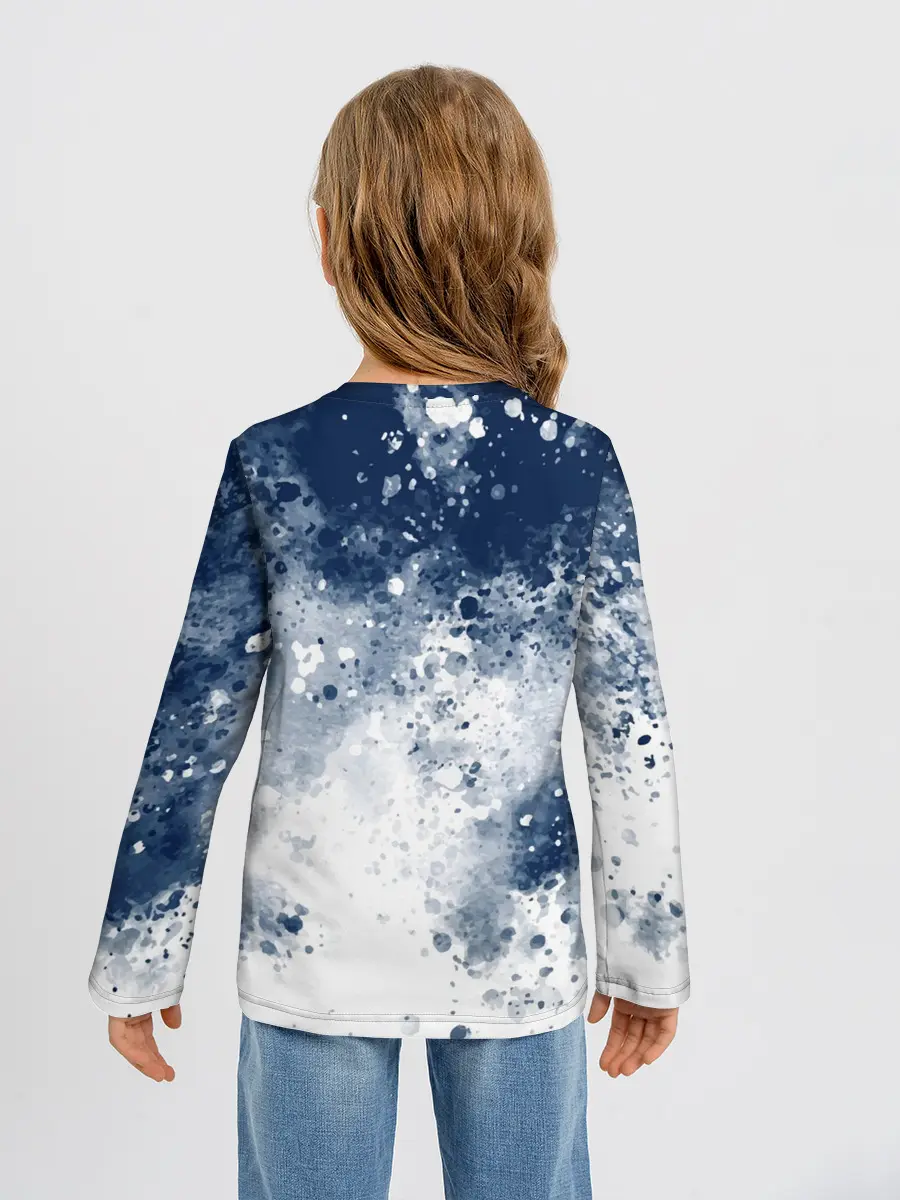 Детский лонгслив / Чернильные капли
