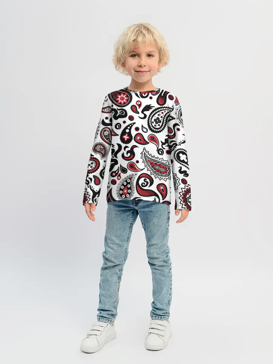 Детский лонгслив / Молекулярный рисунок