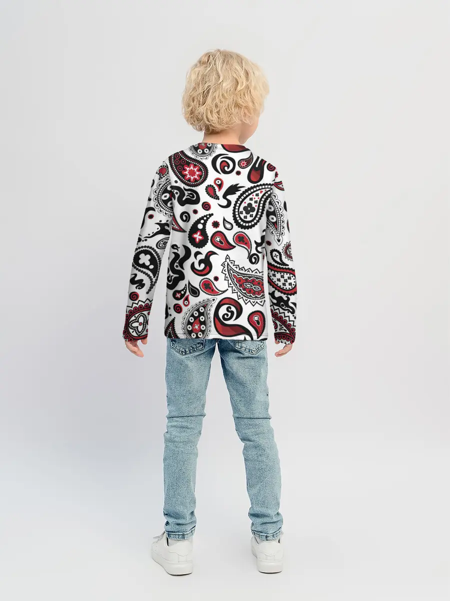 Детский лонгслив / Молекулярный рисунок