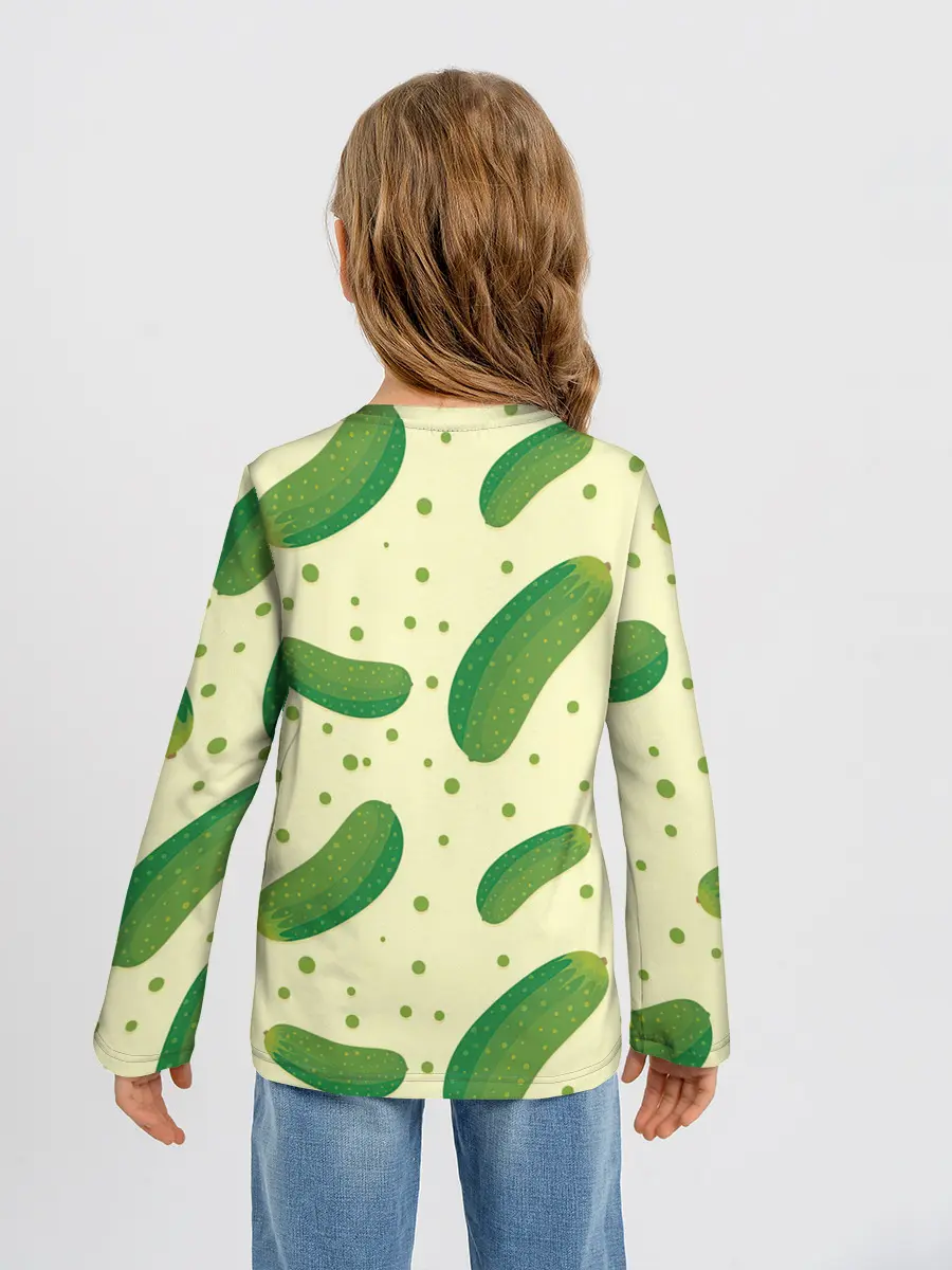 Детский лонгслив / Огурчики