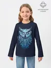 Детский лонгслив / Сова в деревьях