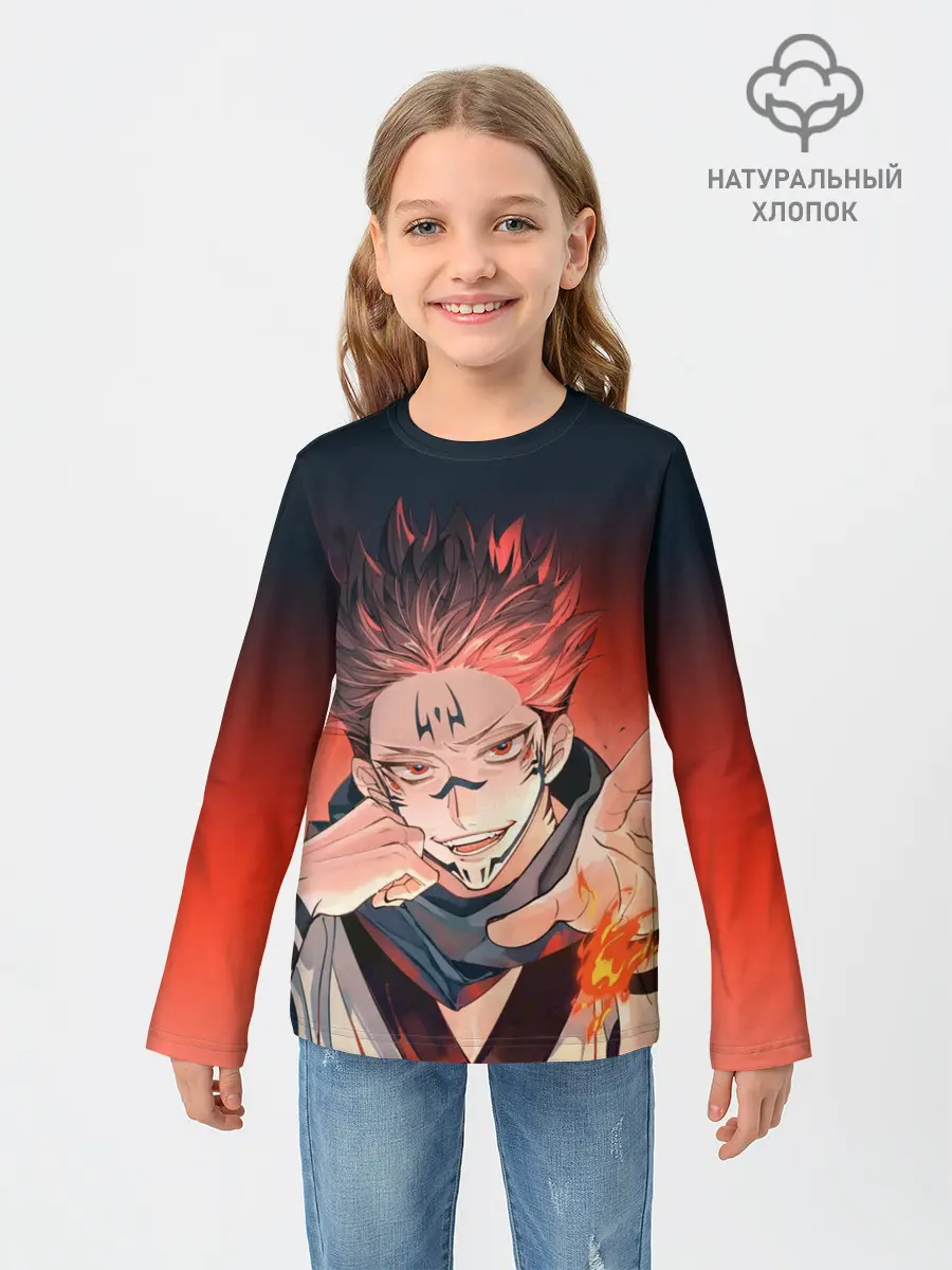 Детский лонгслив / Магическая битва | Рёмен Сукуна
