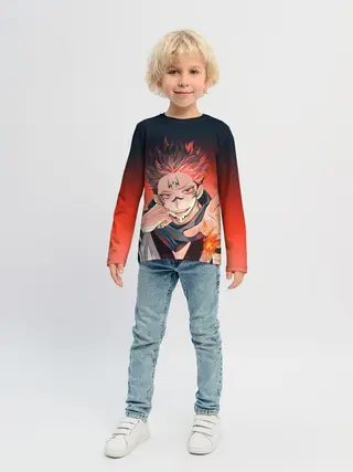 Детский лонгслив / Магическая битва | Рёмен Сукуна