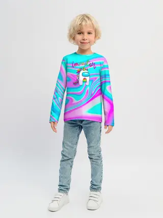 Детский лонгслив / Impostor Unicorn