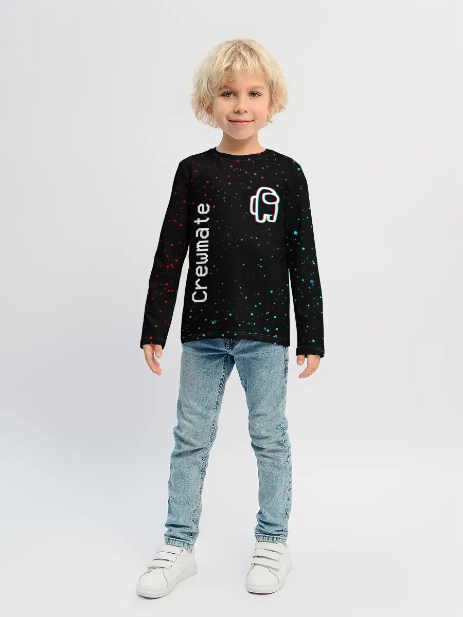 Детский лонгслив / AMONG US - Зимний