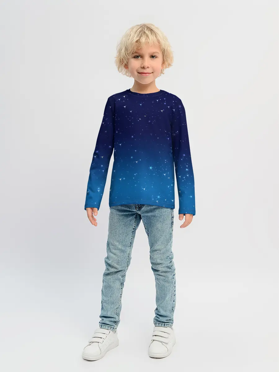 Детский лонгслив / Звездное небо