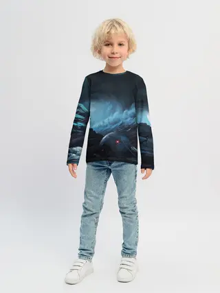 Детский лонгслив / Космонавт