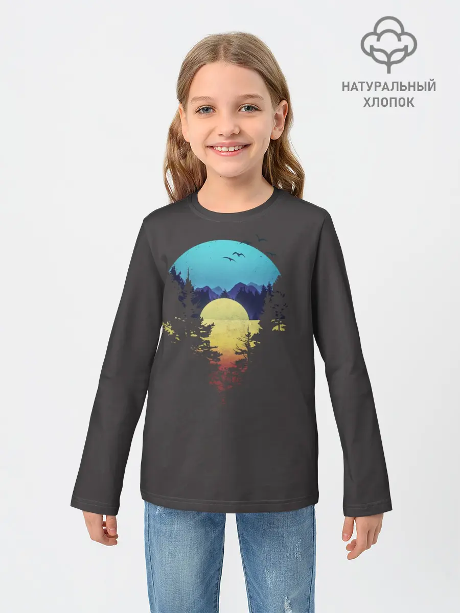 Детский лонгслив / Закат