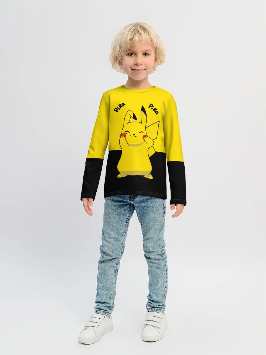 Детский лонгслив / Пикачу пика-пика