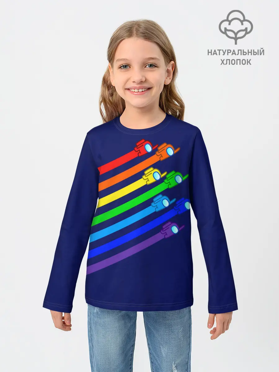 Детский лонгслив / Among Us