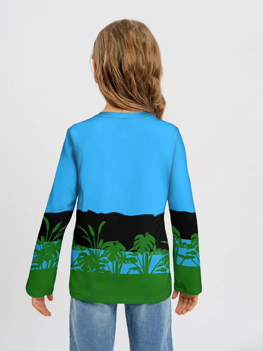 Детский лонгслив / Тихиро гуляет с Каонаси