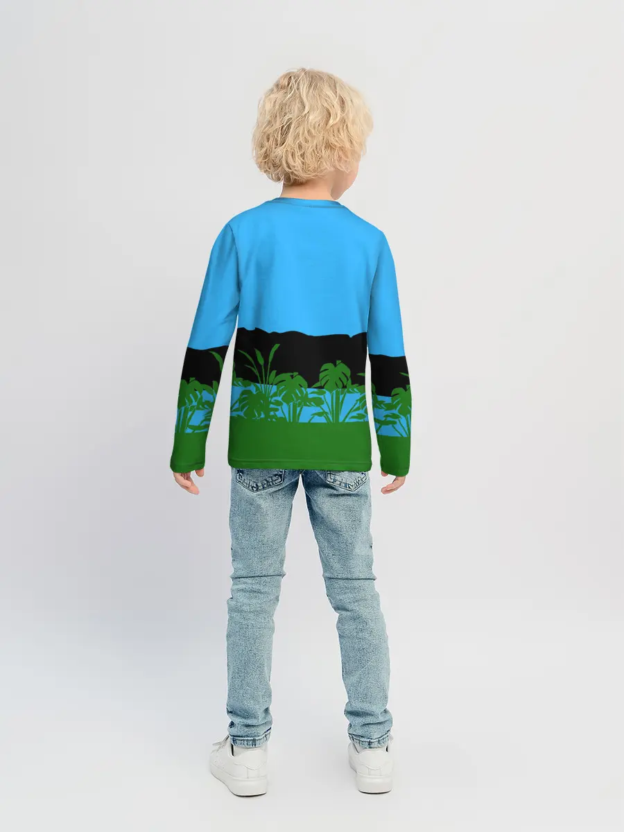 Детский лонгслив / Тихиро гуляет с Каонаси