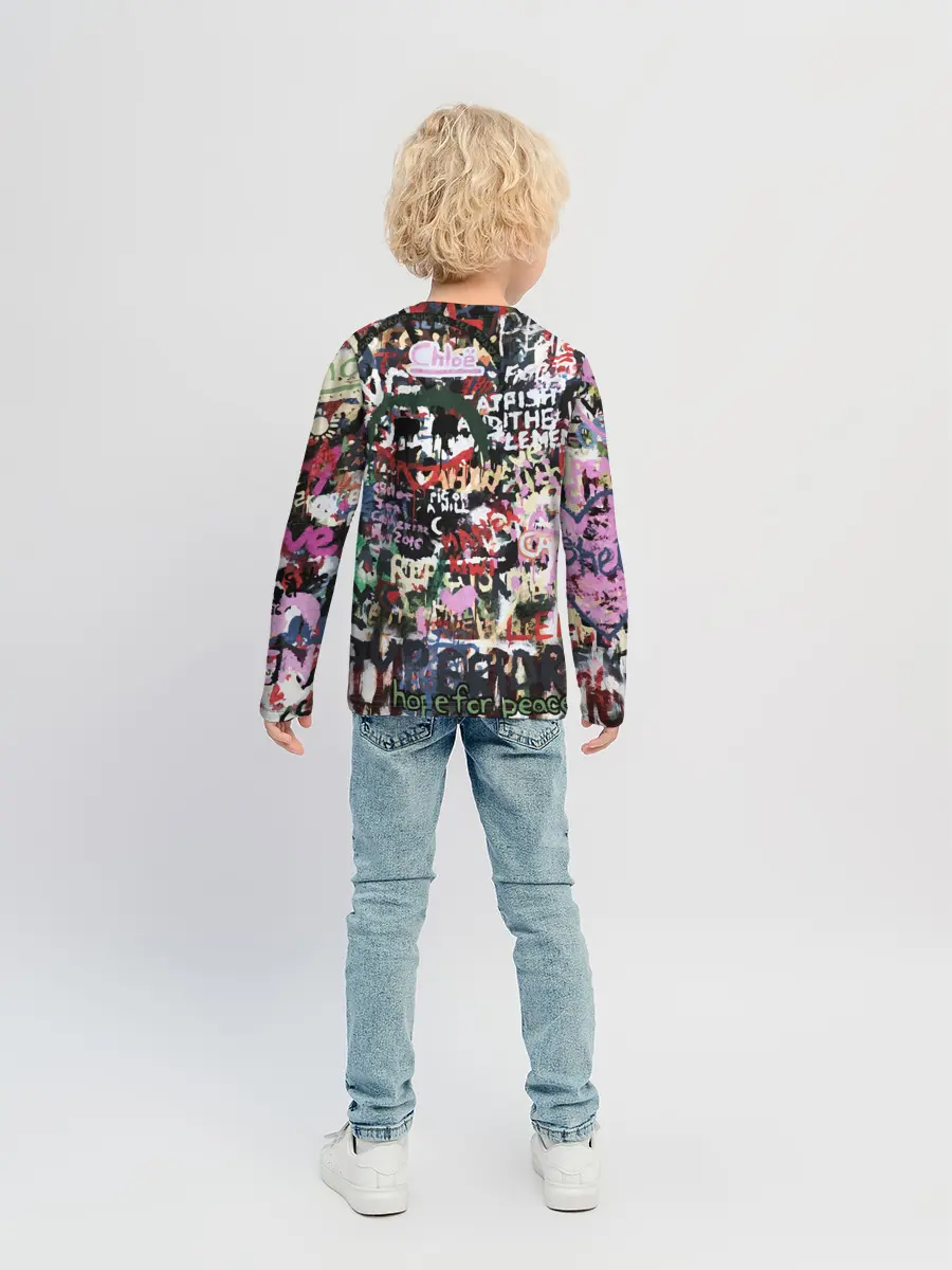 Детский лонгслив / Street graffiti