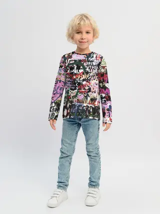 Детский лонгслив / Street graffiti