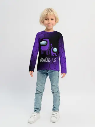 Детский лонгслив / AMONG US - DARK