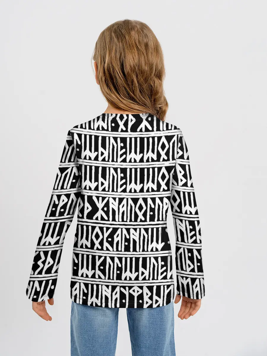 Детский лонгслив / Runic