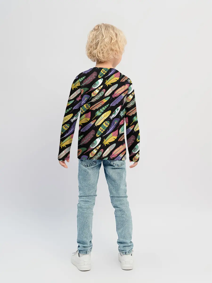 Детский лонгслив / Feathers 2022