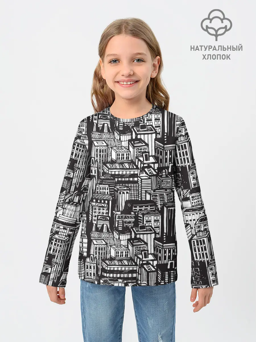 Детский лонгслив / Бесконечный город
