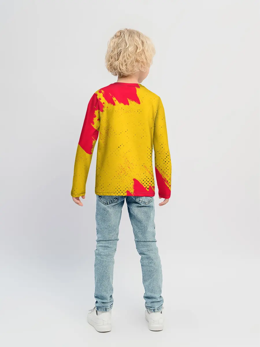 Детский лонгслив / AMONG US - КРАСНЫЙ