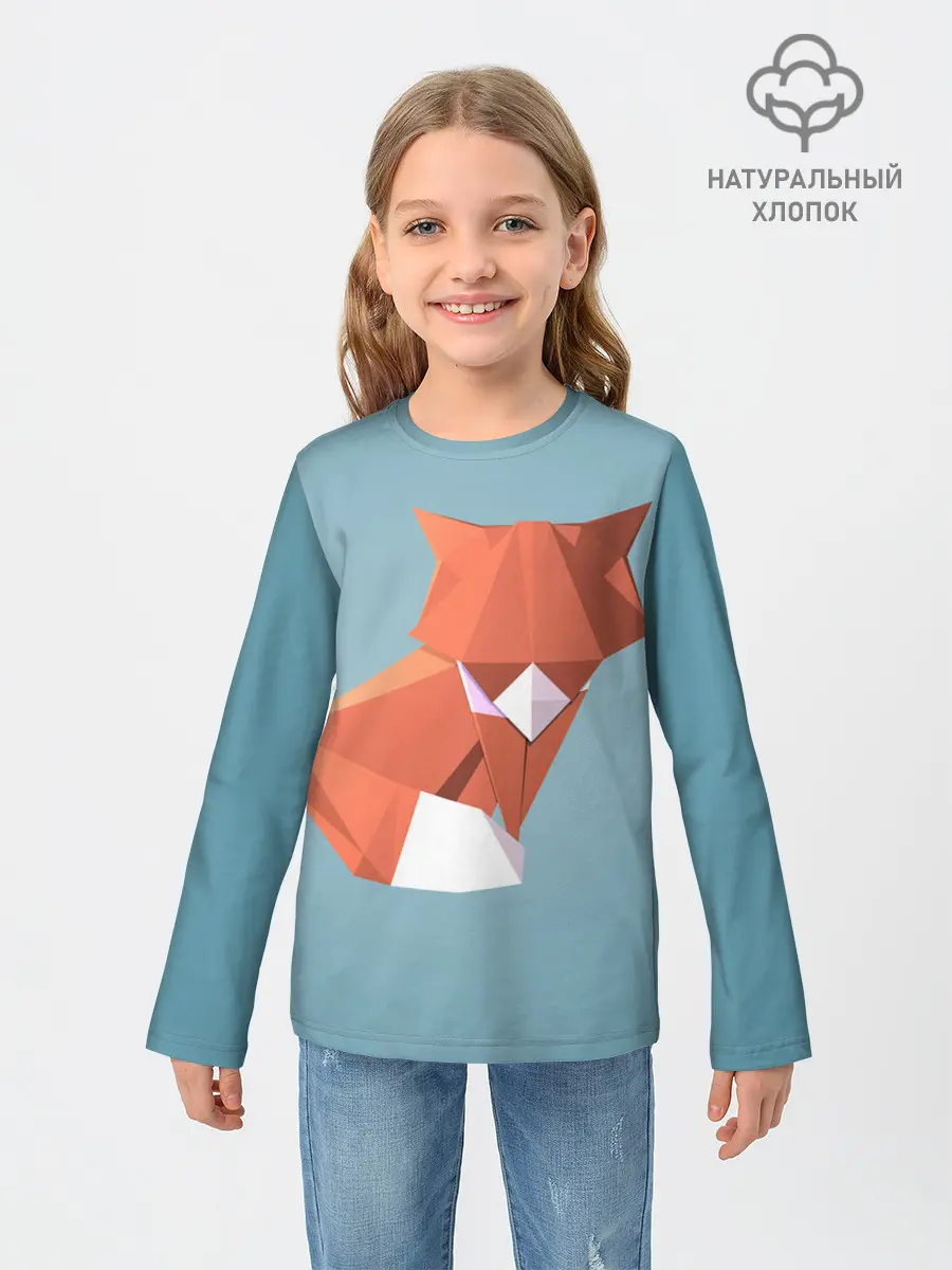 Детский лонгслив / лиса