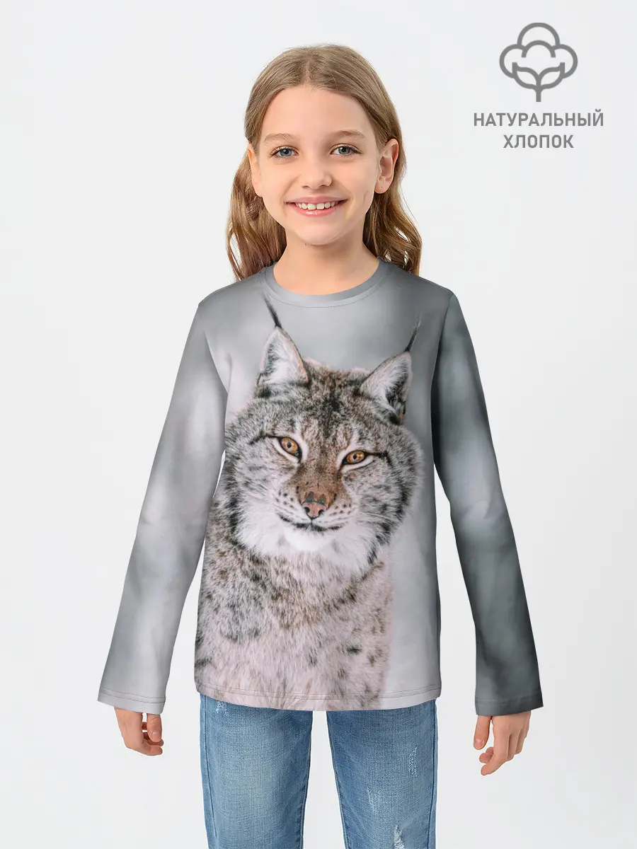 Детский лонгслив / Рысь