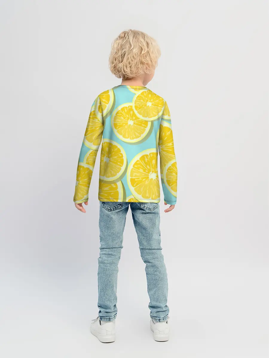 Детский лонгслив / лимончики
