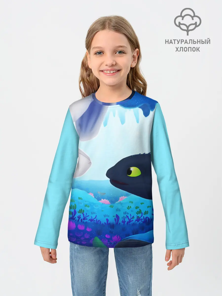 Детский лонгслив / Приручить Дракона