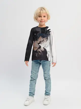 Детский лонгслив / Black Asta