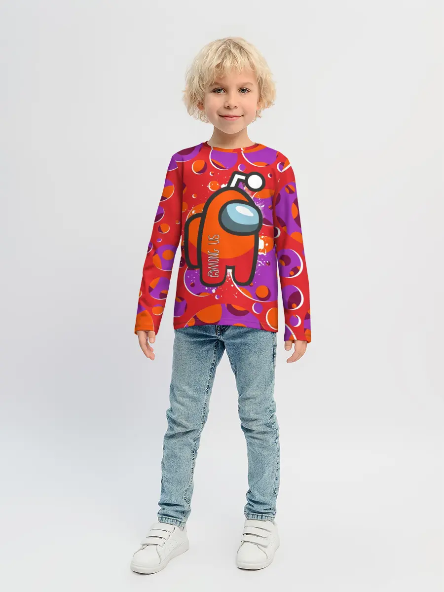 Детский лонгслив / Among us