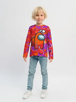 Детский лонгслив / Among us