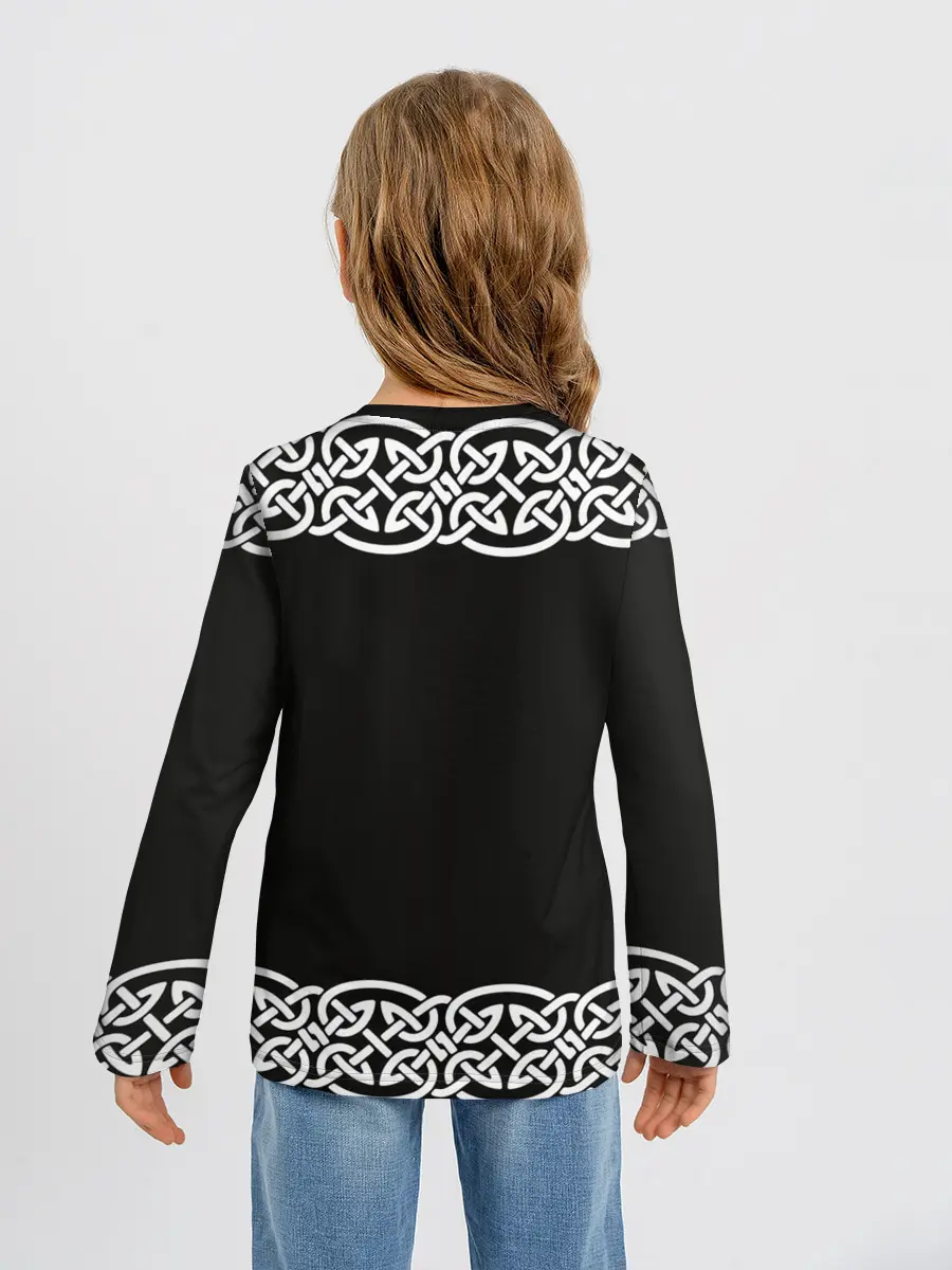 Детский лонгслив / Рингерике олень белый 3D