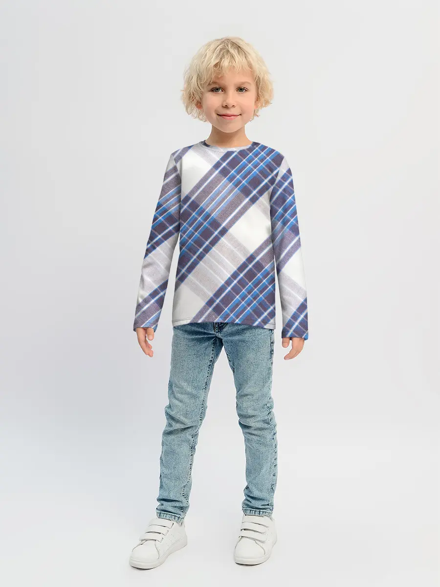 Детский лонгслив / Шотландка | Scottish | Tartan