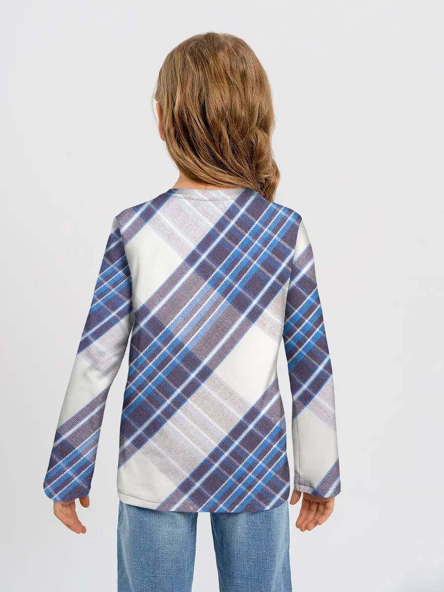 Детский лонгслив / Шотландка | Scottish | Tartan