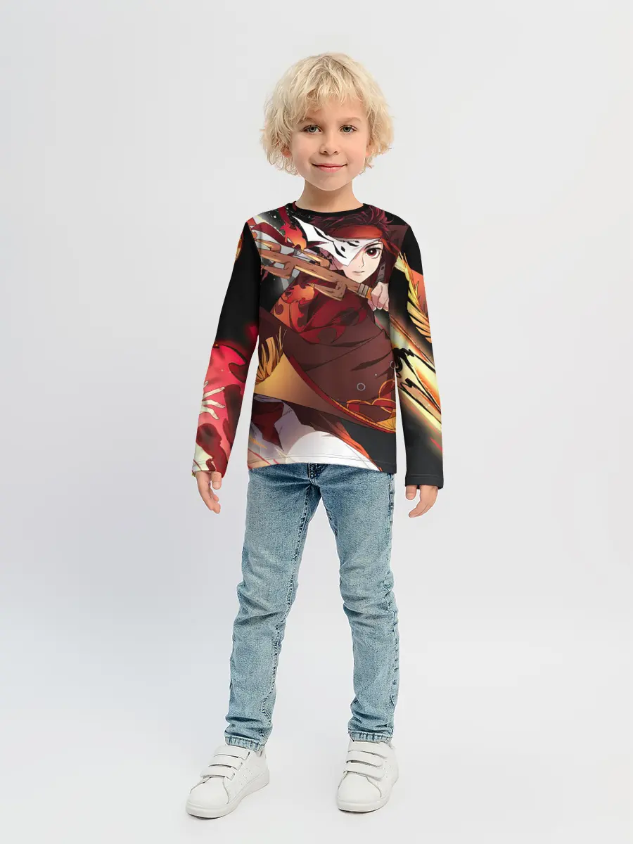 Детский лонгслив / КЛИНОК РАССЕКАЮЩИЙ ДЕМОНОВ