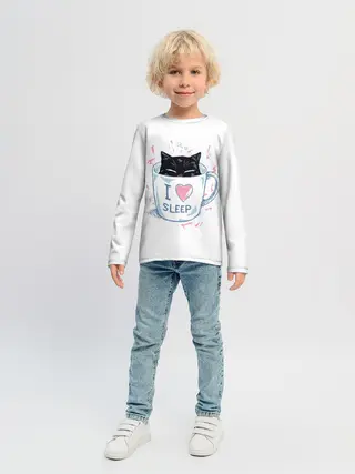 Детский лонгслив / Я Люблю Спать