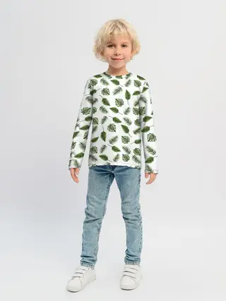 Детский лонгслив / папоротник