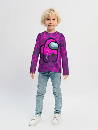 Детский лонгслив / Among Us