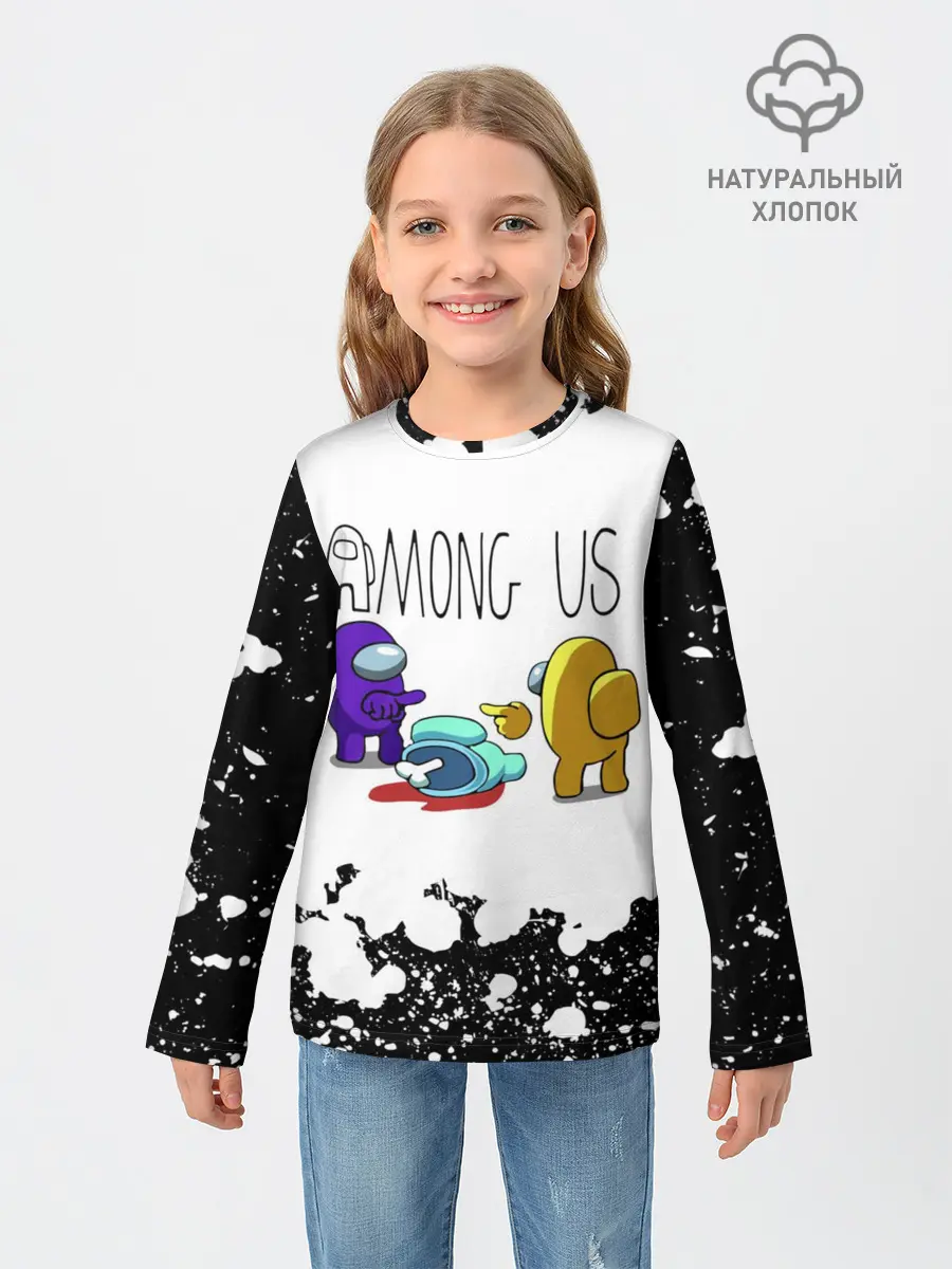 Детский лонгслив / Among Us