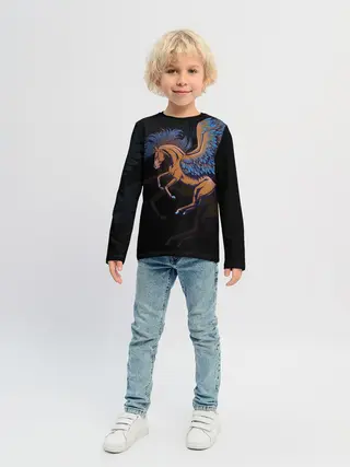 Детский лонгслив / Pegasus wings