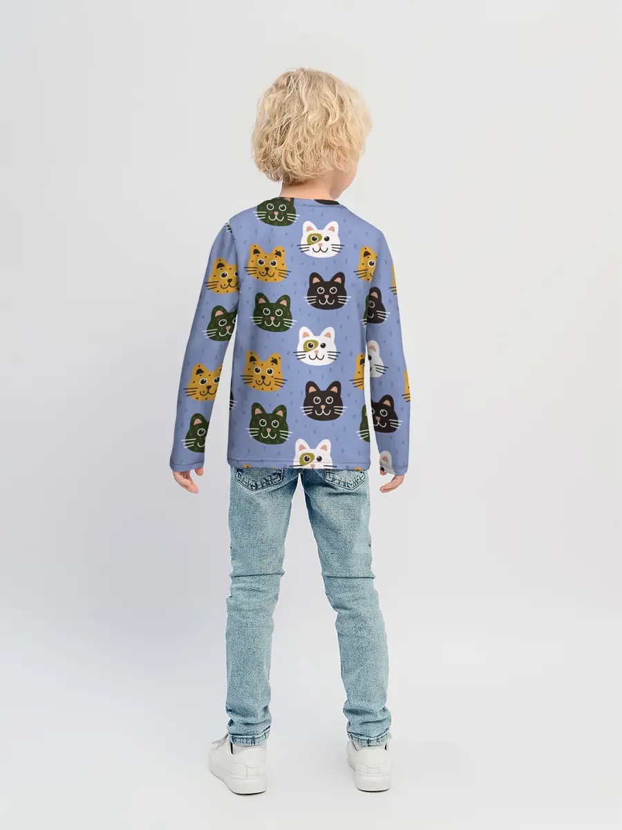 Детский лонгслив / Котики
