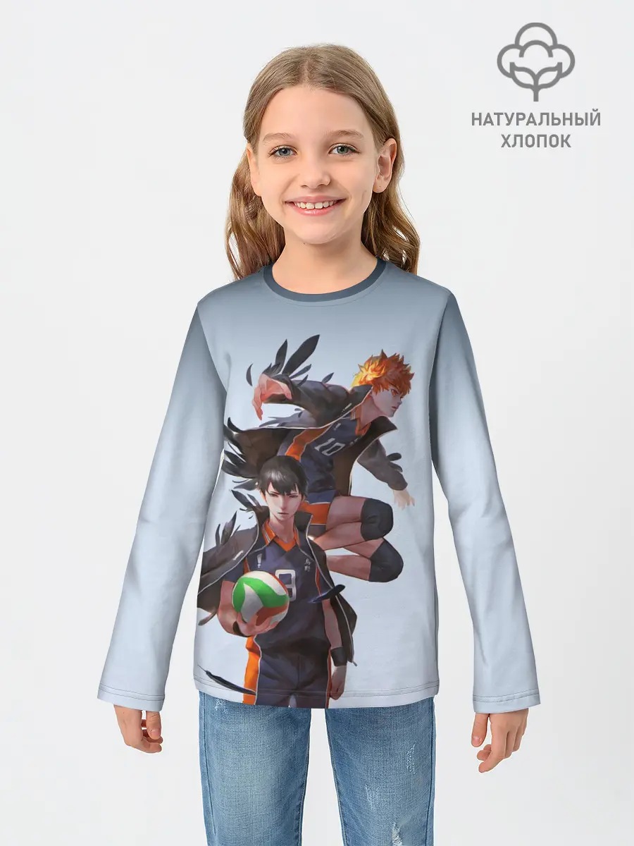 Детский лонгслив / Хината и Тобио