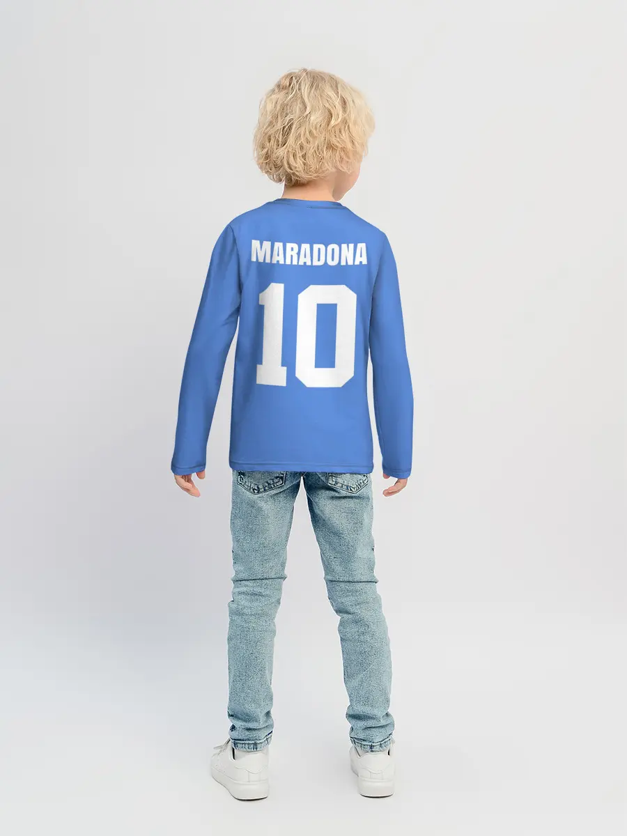 Детский лонгслив / Диего Марадона Наполи Ретро